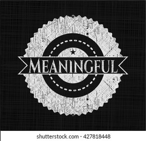 Meaningful chalk emblem