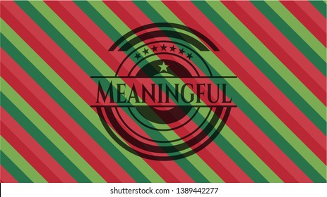 Meaningful christmas badge background. Vector Illustration. Detailed.