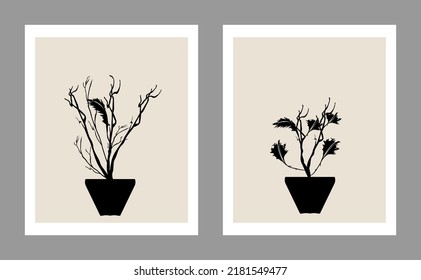 Meaningful Dry Plant Pot Painting Frame