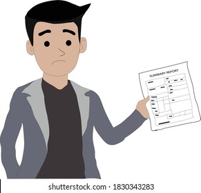 Meaningful pictures of working on documents (White isolate picture)