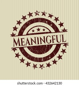 Meaningful rubber stamp