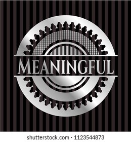 Meaningful silver badge