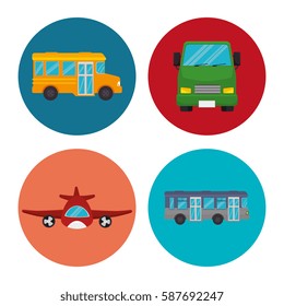 means of transport icons