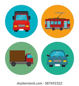 means of transport icons