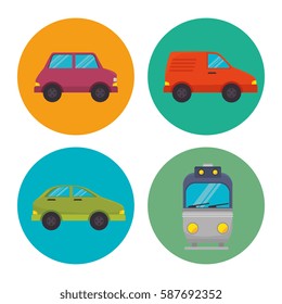 means of transport icons