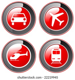 means of travel, transport - button-set - more buttons in my portfolio