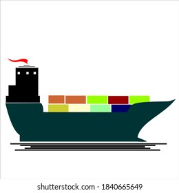 un medio de transporte de agua, adecuado para introducir a los niños en los tipos de transporte de agua. logotipo del barco de vela, barco de transporte. barcos de motor, barcos de energía eólica