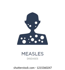 Measles icon. Trendy flat vector Measles icon on white background from Diseases collection, vector illustration can be use for web and mobile, eps10