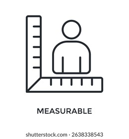 Measurable Icon Outline Style. Vector Illustration For Graphic Design