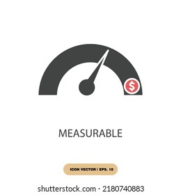 measurable icons  symbol vector elements for infographic web
