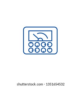 Measurable indicators,gauge line icon concept.  