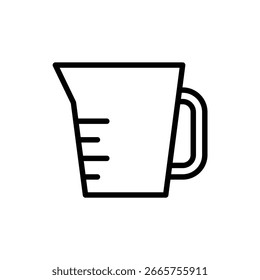 measure container cup icon vector 