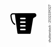 measure cup icon sign vector