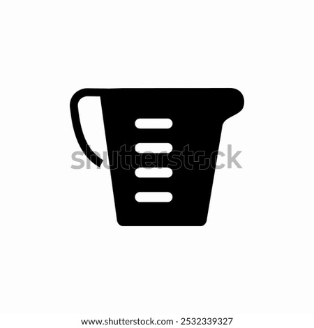 measure cup icon sign vector