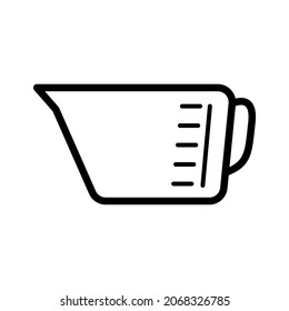 Measure cup icon in trendy vector design illustration