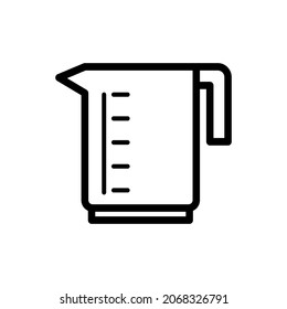 Measure cup icon in trendy vector design illustration