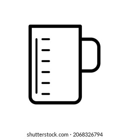 Measure cup icon in trendy vector design illustration