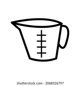 Measure cup icon in trendy vector design illustration