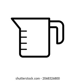 Measure cup icon in trendy vector design illustration