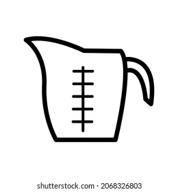 Measure cup icon in trendy vector design illustration