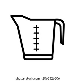 Measure cup icon in trendy vector design illustration