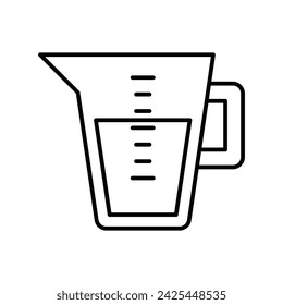 Measure Cup icon vector strock illustration