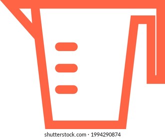 Measure cup, illustration, on a white background.