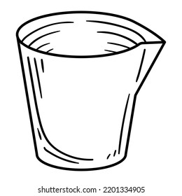 measure cup kitchen isolated flat icon