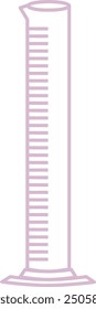 Measure Cylinder Vector Illustration. Chemist. Laboratory. Science. Education