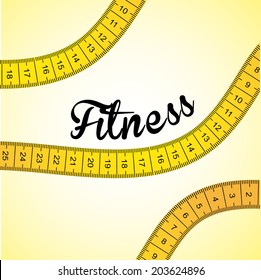 Measure design over beige background, vector illustration