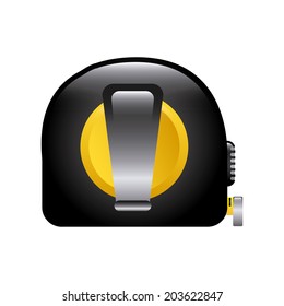Measure design over white background, vector illustration