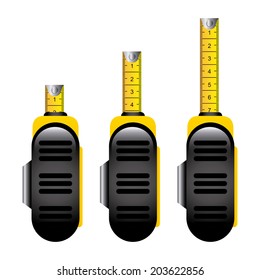 Measure design over white background, vector illustration