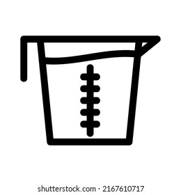 measure glass icon or logo isolated sign symbol vector illustration - high quality black style vector icons

