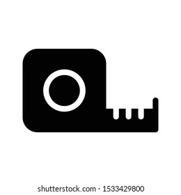measure glyph flat vector icon