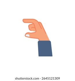 Ícone de vetor de gesto de mão de medida. Gesto de mão ícone plano estilo. perfeito uso para logotipo, apresentação, site, e muito mais.
