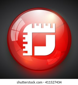 Measure icon / button