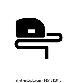 Measure icon. Construction tool sign