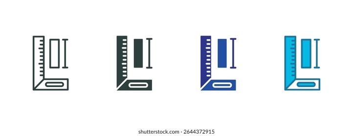 Ícone de Medida Definir Vários Estilos de
