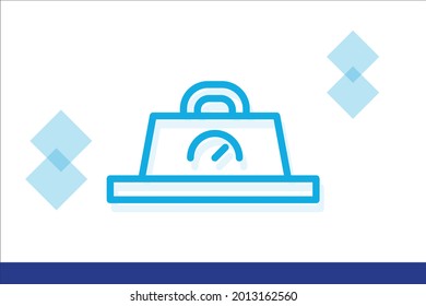 Measure icon symbol sign from modern delivery collection for mobile concept and web apps design. Business and logistics related vector line icons. 