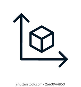 Ícone Medida, Sinal de logotipo de Vetor, Ilustração, forma, design, ícone UX UI, eps editáveis