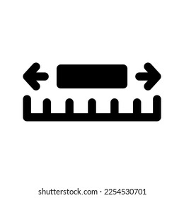 Measure Icon Vector Symbol Design Illustration
