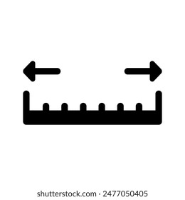Measure Icon Vector Symbol Design Illustration