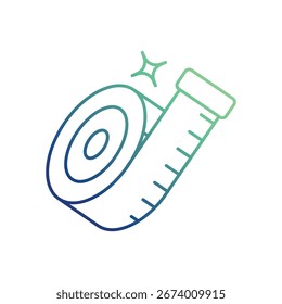 Messsymbol mit weißem Hintergrund, Vektorgrafik