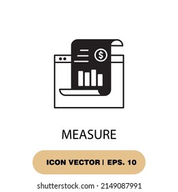 measure icons  symbol vector elements for infographic web