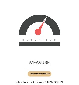 símbolos de medida elementos vectoriales para web infográfica