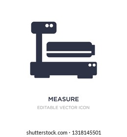 measure instruments icon on white background. Simple element illustration from Transportation concept. measure instruments icon symbol design.