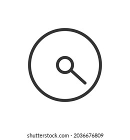 Measure line icon. Web symbol for web and apps. Sign design in outline style. Measure stroke object.