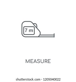 Measure linear icon. Measure concept stroke symbol design. Thin graphic elements vector illustration, outline pattern on a white background, eps 10.