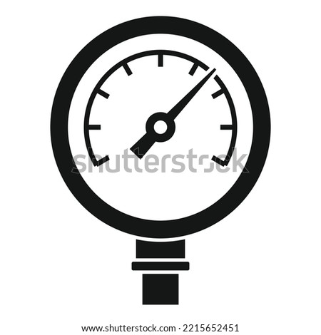 Measure manometer icon simple vector. Gas pressure. Air gauge