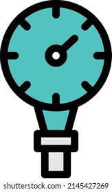 measure meter Icon isolated on white background. Vector illustration. Eps10. Vector icon for website design and app